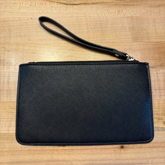 KATE SPADE Leather Wristlet/Clutch with Gold Details - Picture 3 of 4